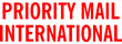 PRIORITY MAIL INTL 1726 - PRIORITY MAIL INTL PTR 40 RED