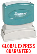 Shop CalStamp's GLOBAL EXPRESS GUARANTEED PTR 40 Red Stamp. Perfect for quick, clear impressions. Order now for fast, reliable shipping!
