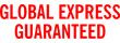 Get your 1728 1-Color Title Stamp, 'GLOBAL EXPRESS GUARANTEED' at CalStamp! Perfect for efficient labeling. Order now for fast shipping!