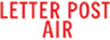 LETTER POST AIR 1808 - LETTER POST AIR PTR 40  RED
