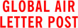 GLOBAL AIR LETTER POST 1812 - GLOBAL AIR PARCEL POST PTR 40 RED