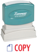 Get the 2022 2-Color Title Stamp 'COPY' from CalStamp. Impression size: 1/2" x 1-5/8". Perfect for office use. Order now and streamline your document management!