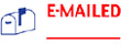 Get organized with the 2025 2-Color Title Stamp 'E-MAILED' from CalStamp. Perfect for office use. Order now and streamline your workflow!