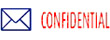 Secure your documents with the 2034 2-Color 'CONFIDENTIAL' Title Stamp. Perfect for office use. Order now from CalStamp and ensure your information stays protected!