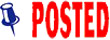 Get the 2038 2-Color Title Stamp 'POSTED' from CalStamp. Perfect for clear, professional markings. Order now for precise impressions!