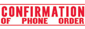 Get the 1-Color Jumbo Stock Stamp from CalStamp! Perfect for confirming phone orders with a 7/8" x 2-3/4" impression. Order now for efficient office use!