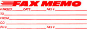 Get organized with the 3243 1-Color Jumbo Stock Stamp from CalStamp. Perfect for marking 'FAX MEMO'. Order now for clear, professional impressions!