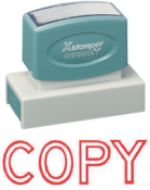 Get the 3278 1-Color Jumbo Stock Stamp from CalStamp! Perfect for marking documents with 'COPY'. Impression size: 7/8" x 2-3/4". Order yours today!